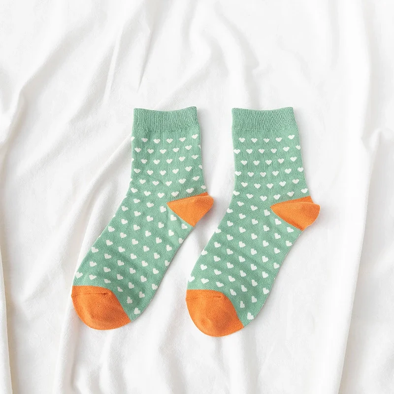 

Autumn And Winter New Korean Version Of Wild Candy Color Cartoon Fruit Ladies Cotton Tube Pile Socks