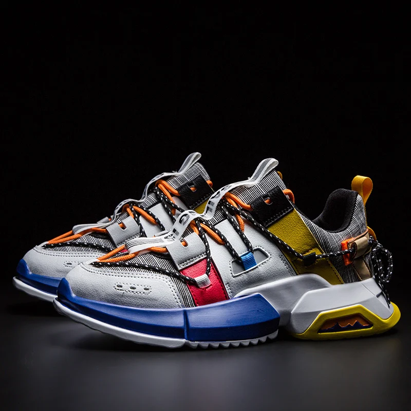 Новый тренд дизайнерские мужские кроссовки дышащая Спортивная обувь для мужчин