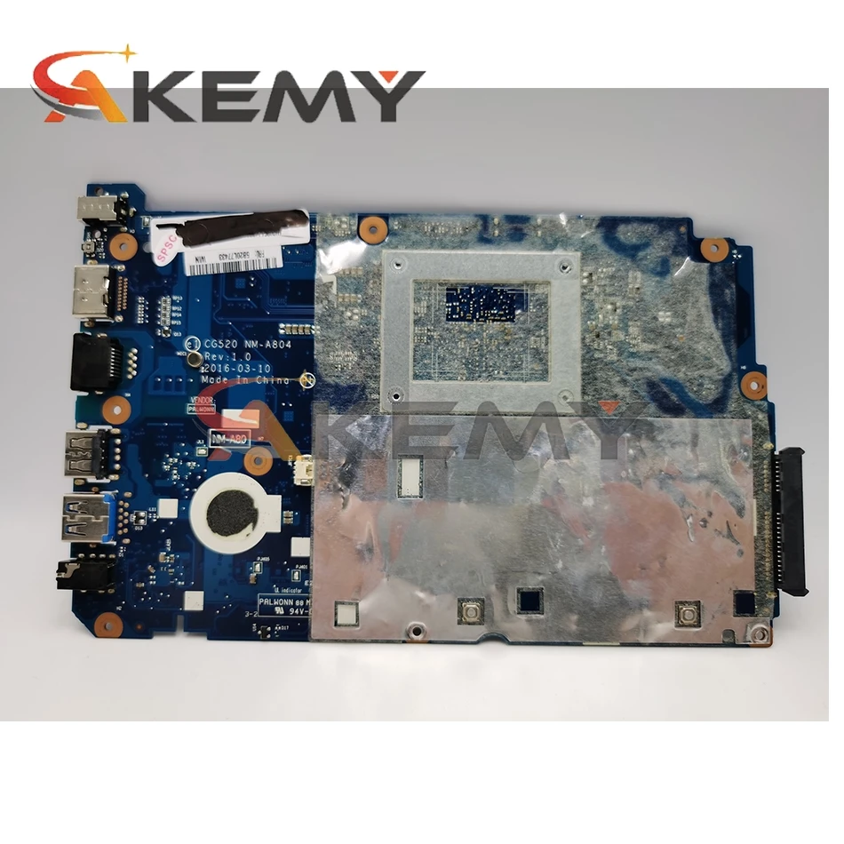 laptop motherboard for lenovo ideapad 110 15ibr n3060 mainboard nm a804 sr2kn with 8gb ram ddr3 free global shipping