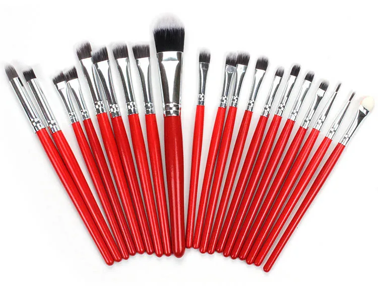 20 штук набор кисточек для макияжа Профессиональный Маркер Румяна Тени бровей
