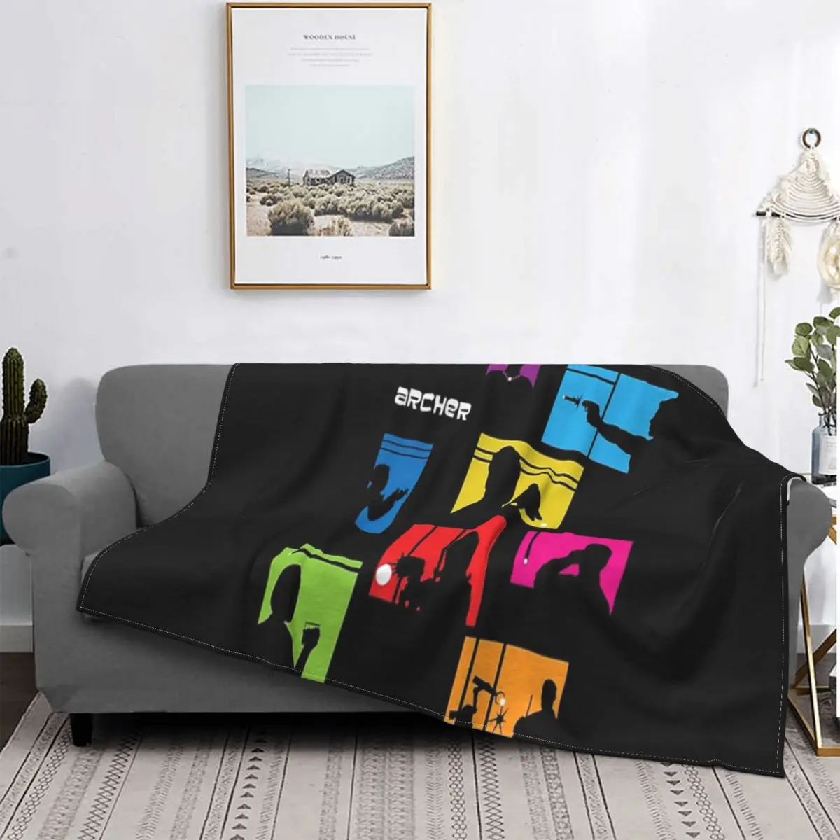 

Archer Into-Manta para cama, colcha a cuadros, manta con capucha de muselina a cuadros, colchas para cama
