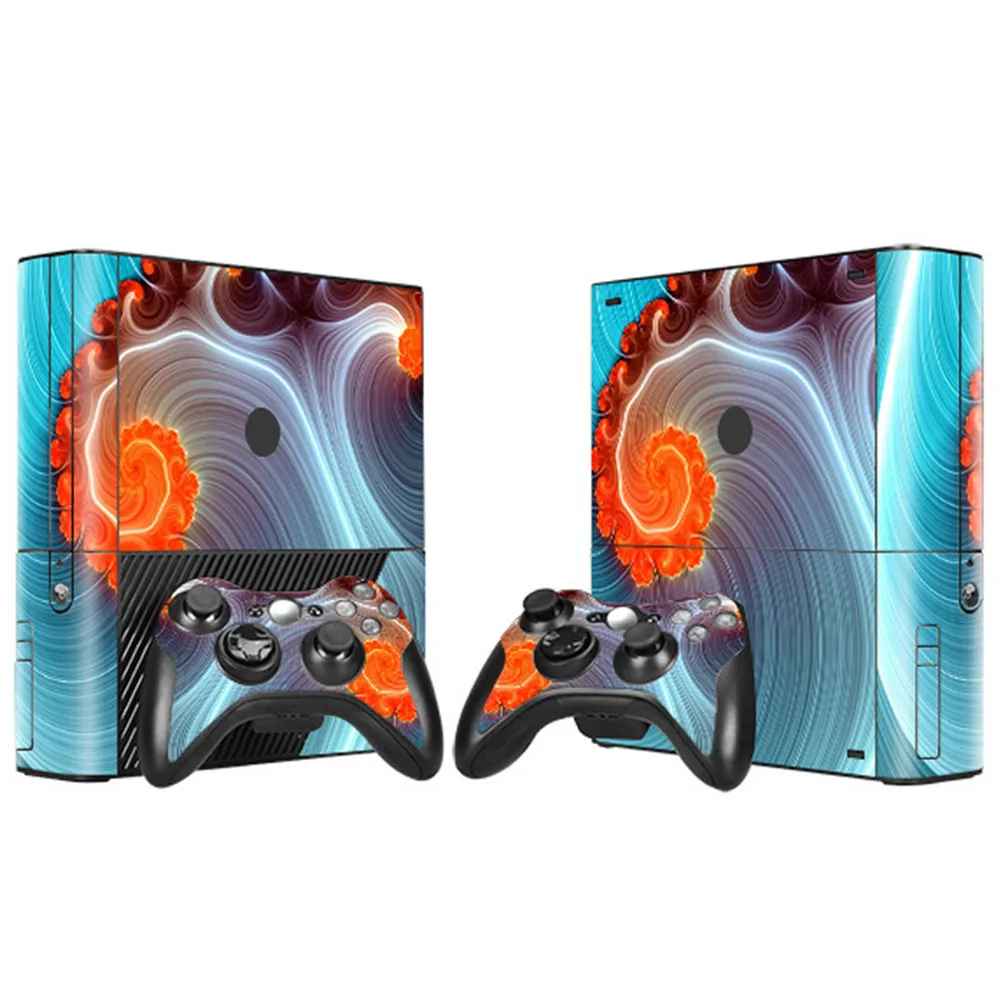 Модная наклейка на кожу для XBOX 360 E консоли и 2 Наклейки шкуры