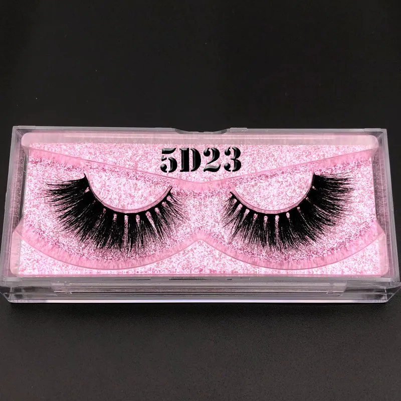 5D23 Mikiwi 5d lashes 3D норковые ресницы розовое золото блестящий чехол коробка с собственным логотипом для оптового заказа whalesale - Цвет: 5D23