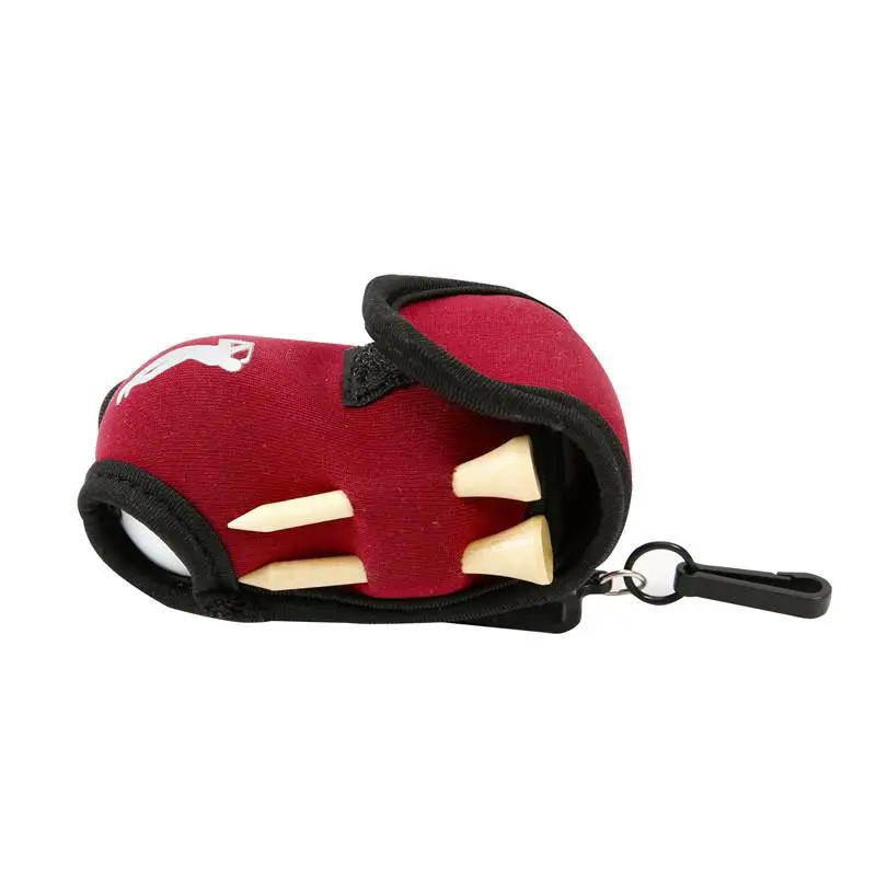 Маленькая сумка для мячей гольфа мини поясная 2 мяча + 4 тройника неопреновый