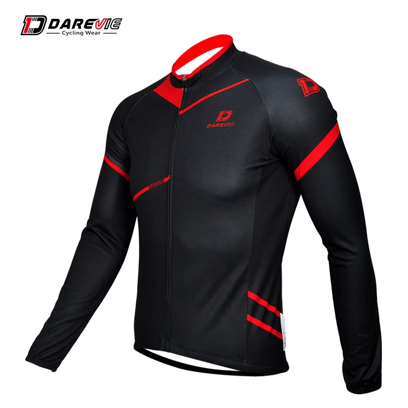 

DAREVIE Cycling Jersey Suit Men Winter Keep Warm Pro Team Reflective Windproof Waterproof Mountain Long Sleeve Bicycle Clothes
