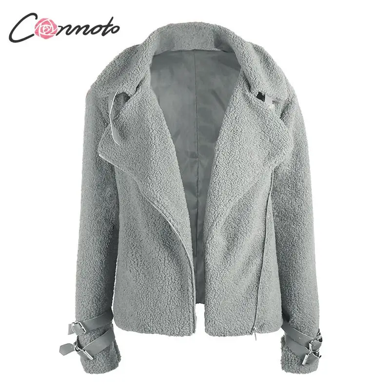 Conmoto зима Тедди куртки женские модные искусственный меховые куртки женские лохматый бомбер куртки женские куртки на молнии и пальто