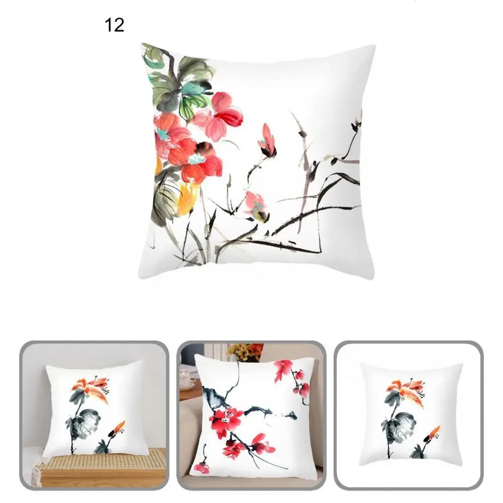 

Useful Multi Styles Eye-catching Traditional Chinese Style Pillow Slipcover for Living Room Cushion Case Cushion Cover