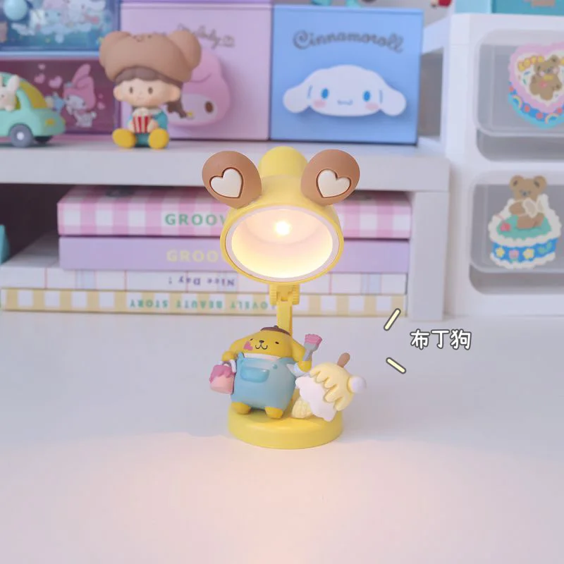 Sanrioed Kawaii My Melody Cinnamoroll Kt мини настольная лампа аниме милая творческая Diy девушка