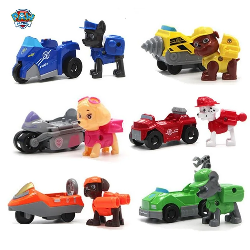 Новинка 6 шт. Щенячий патруль собака спасательный автомобиль игрушечный