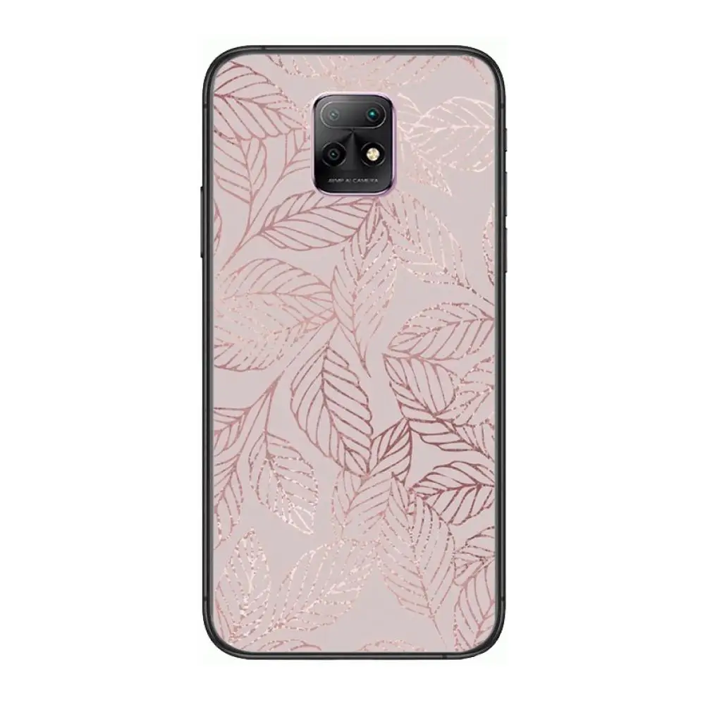 

Luxury art Golden Leaf Pineapple Phone Case For XiaoMi Redmi 10X 9 8 7 6 5 A Pro S2 K20 T 5G Y1 Anime Black Cover Silicone Back