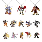 Bandai Аниме Digimon Приключения форма плоский низ кулон ожерелье эпоксидная смола ожерелье-чокер Мультяшные подарки Ювелирные изделия FLZ744