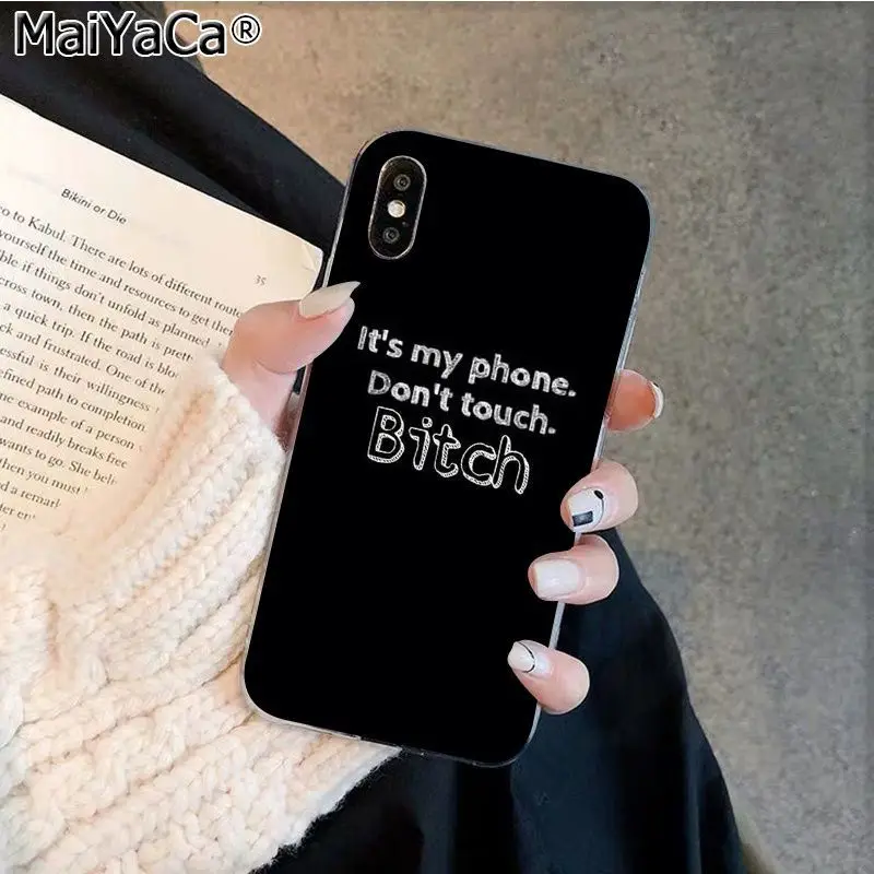 MaiYaCa я не всегда сука Bonjour суки Силиконовый ТПУ чехол для телефона Apple iphone 11 pro 8 7 66S Plus X XS MAX 5s SE XR