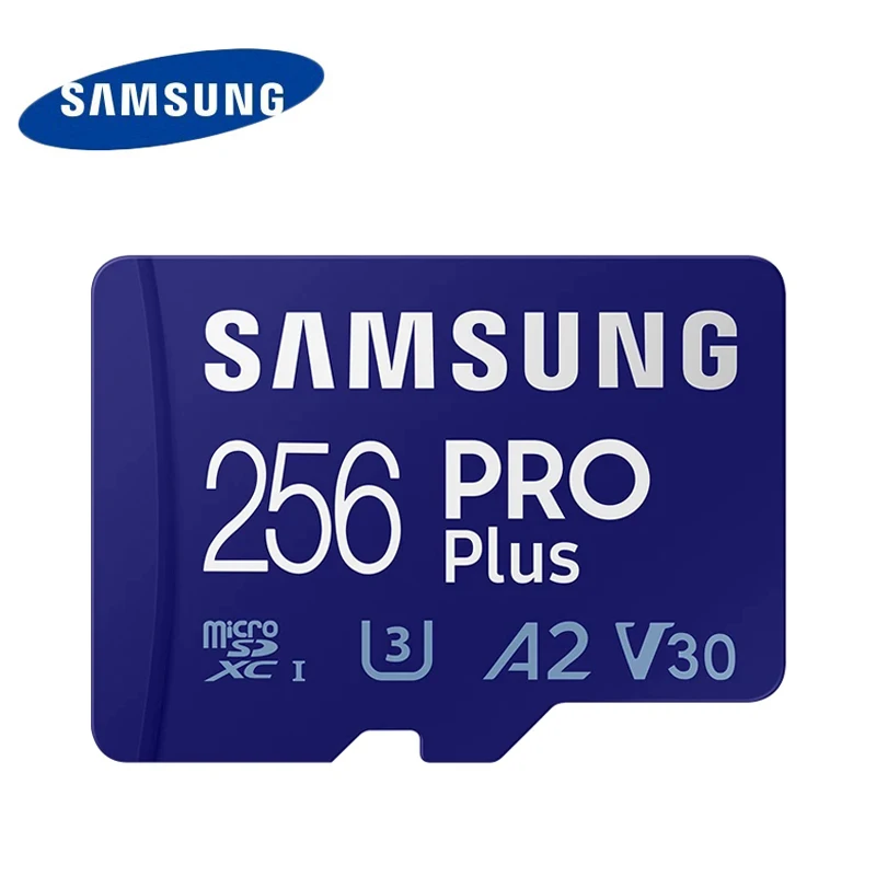 

Original SAMSUNG Pro Plus Micro SD Card 128GB 256GB 512GB U3 A2 V30 C10 4K 160MB/s High Speed MicroSDXC TF Memory CARD for Phone