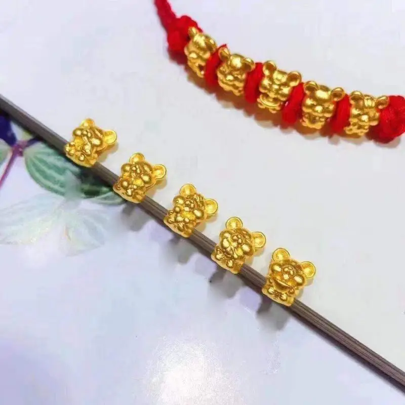 2020 New Year Mascot Golden Mouse Charm Five Fortunes Bracelets Attract Wealth Lucky Kabbalah Red String Bracelet Unisex | Украшения и