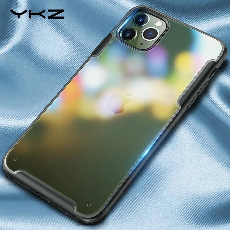 YKZ Luxury Shockproof Case For iPhone 11 Pro XS MAX Cover X XR 7 8 Plus Ultra Thin Slim Matte Hard Back Coque | Мобильные телефоны