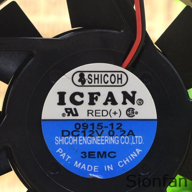 Для ICFAN 0915-12 12 в пост. Тока 0.20A 90*90*15 мм 9015 двухпроводной бесшумный вентилятор