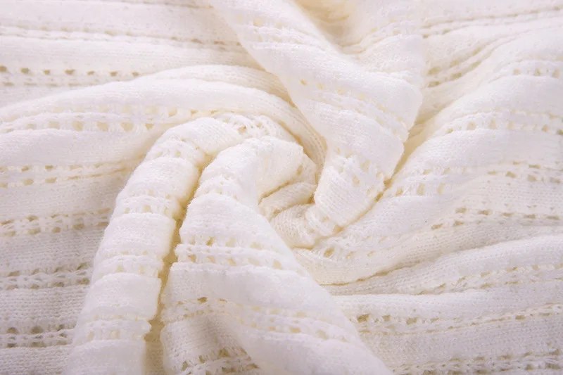 Новинка Женский Осенний однотонный пикантный Свободный вязаный свитер с рукавом