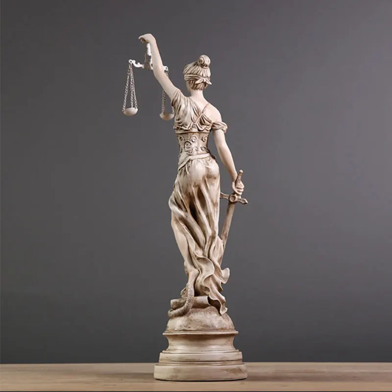 Греческий заказ богиня Themis скульптура статуя американского Ретро Ремесло декорация для рождественского подарка Греческая богиня поза украшения