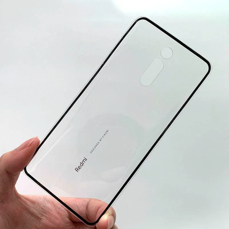 Задняя стеклянная крышка для Xiaomi Redmi K20 Pro крышка батареи задняя дверь корпус чехол для Redmi K20 батарея стекло крышка 9T Замена - Цвет: Transparent