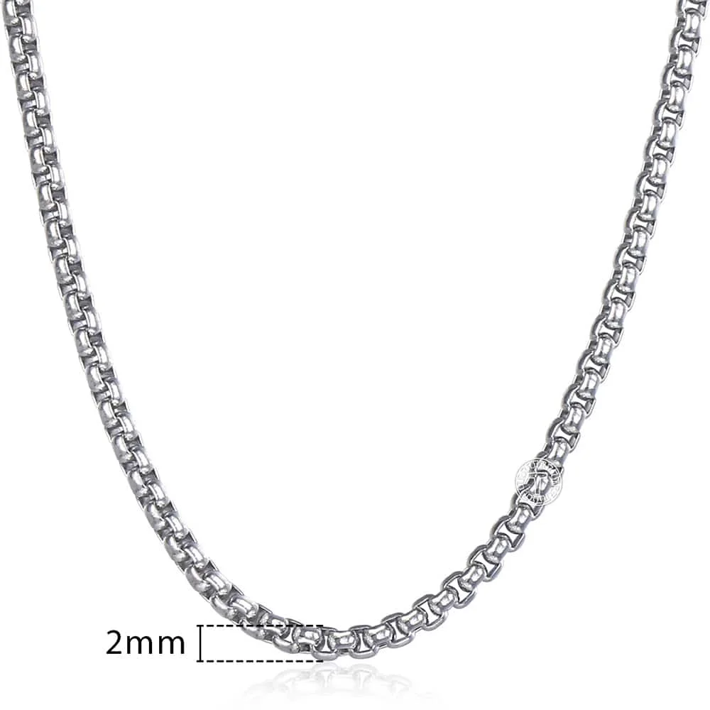 2mm Yellow Gold Ожерелье Davieslee для женщин и мужчин, нержавеющая сталь, розовое золото, цветная цепочка, Женское Ожерелье 18-28 дюймов, DKN555 - Окраска металла: 2mm Yellow Gold