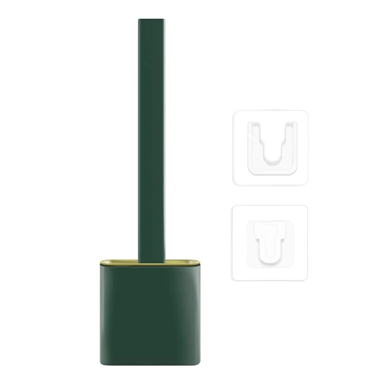 

Bathroom Toilet Brush Set, Wall Mounted Toilet Brush and Plunger Kit Corner Cleaning
