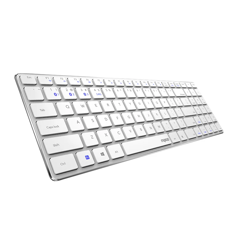 Новый Rapoo E9300 Bluetooth + 2 4G мульти медиа ультра тонкая мини беспроводная клавиатура