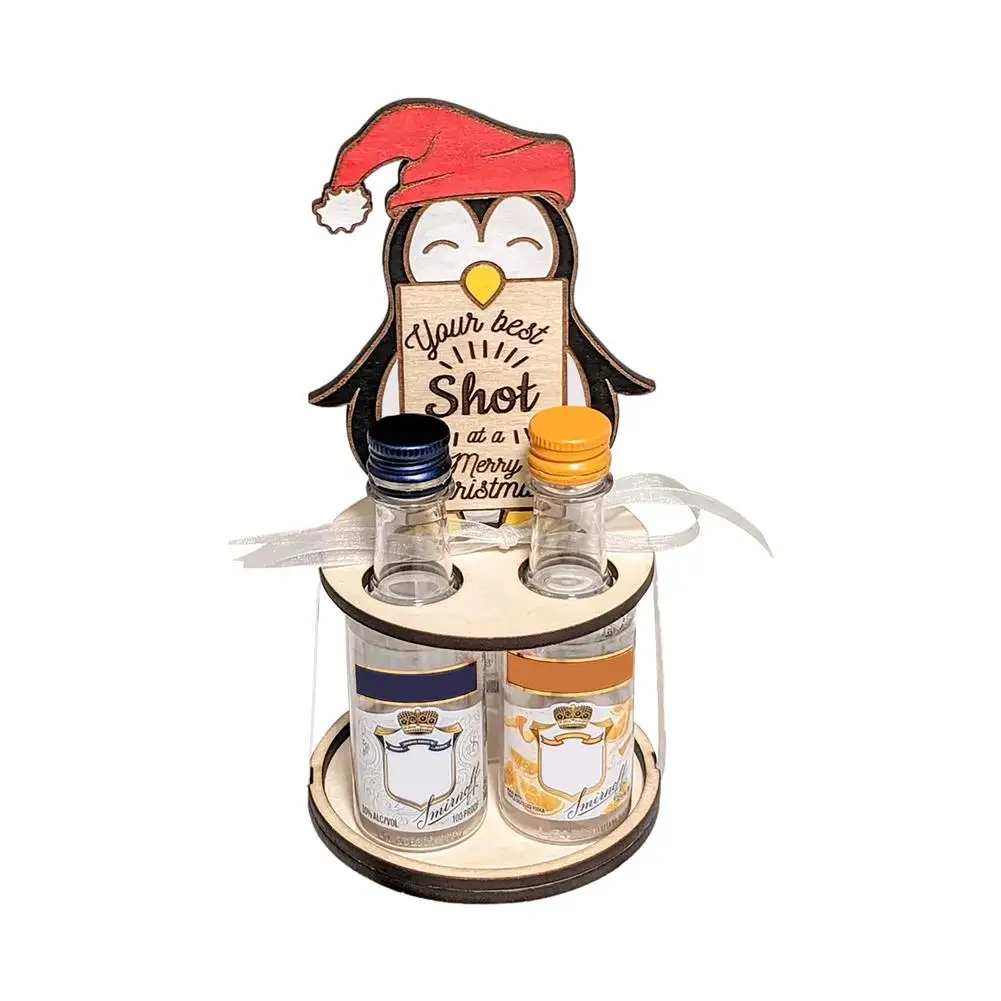 

Держатель для бутылок с Санта-Клаусом-подставка для винных бутылок-праздничный держатель для винных бутылок-Рождественская тема стойка дл...