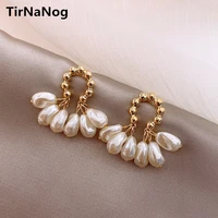 2021 south korea new fashion baroque pearl earrings temperament personality versatile pendant earrings elegant jewelry for women