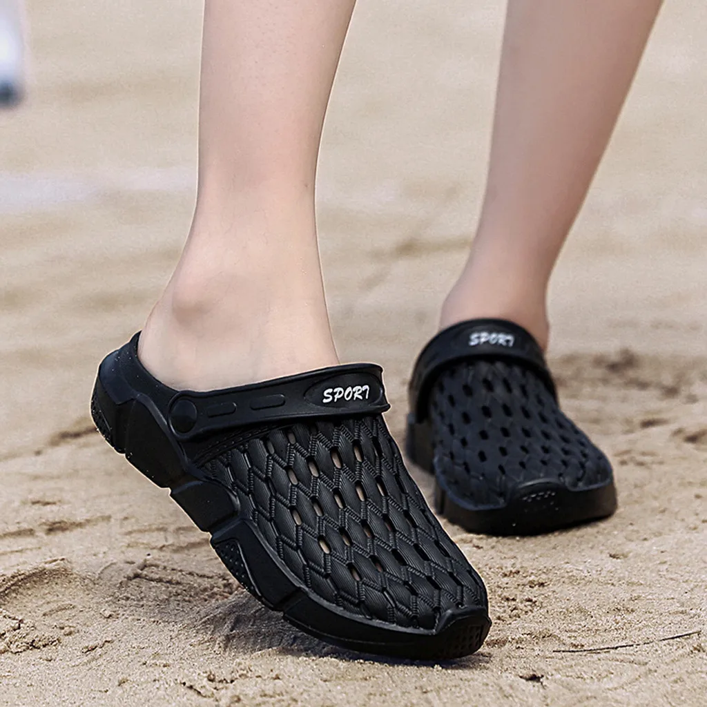 Мужские и женские дышащие Нескользящие сандалии на плоской подошве Вьетнамки