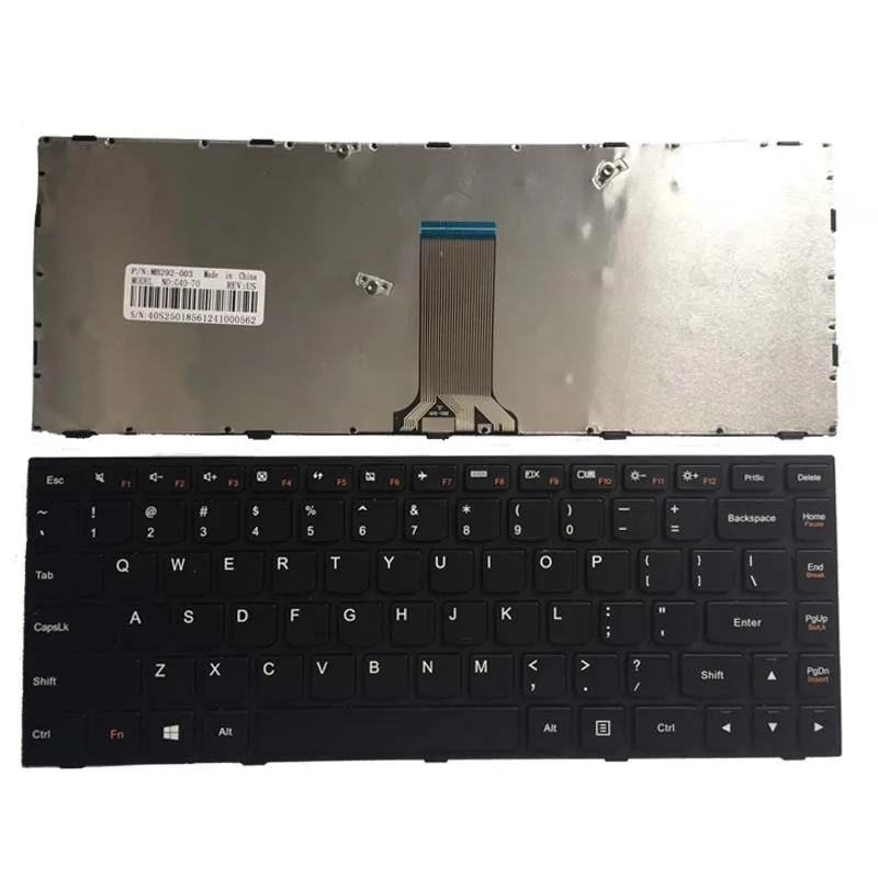

New US keyboard For Lenovo Flex 2 14 Black English / US Laptop Keyboard