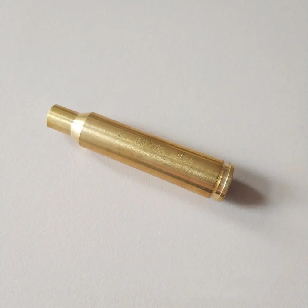 

Red Dot Laser Sight Pointer with 4 Batteries Brass Copper Bore Sight CAL Cartridge Bore Sighter for Scope Hunting Burning Laser