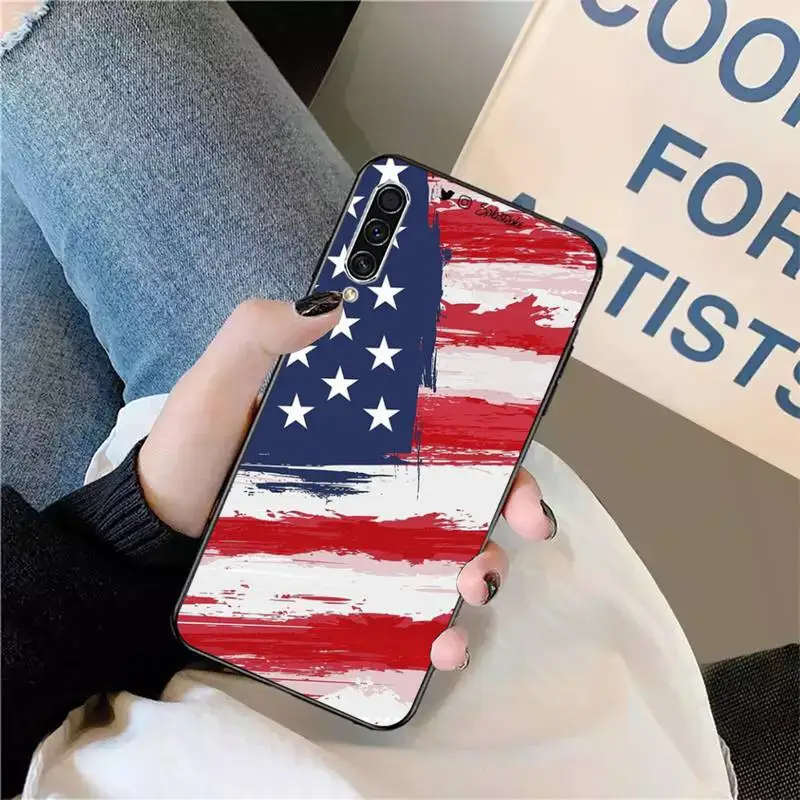 

America USA Flag high quality Phone Case shell For Samsung galaxy S 9 10 20 A 10 21 30 31 40 50 51 71 s note 20 j 4 2018 plus