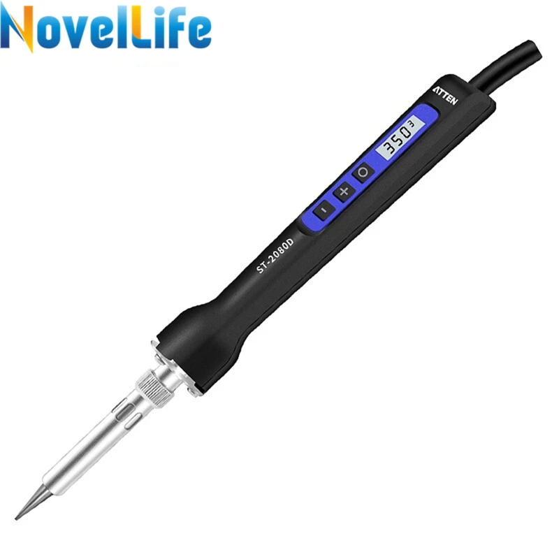 Электрический паяльник с регулируемой температурой 80 Вт 150 портативная цифровая