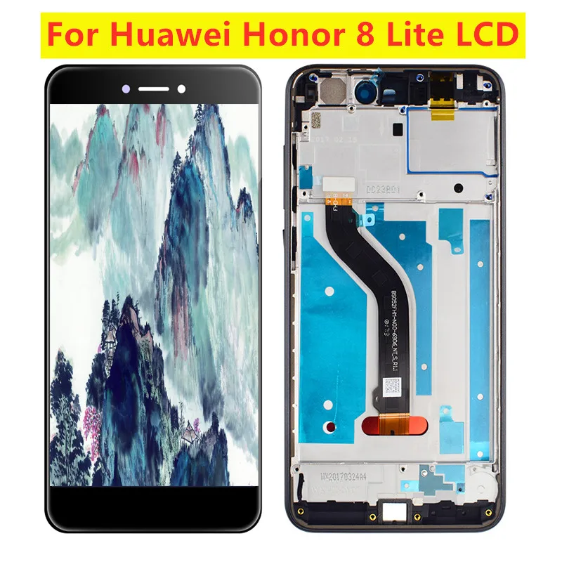 Для Huawei honor 8 lite PRA TL10 AL00 AL датчик сенсорного экрана ЖК дисплея в сборе с рамкой для
