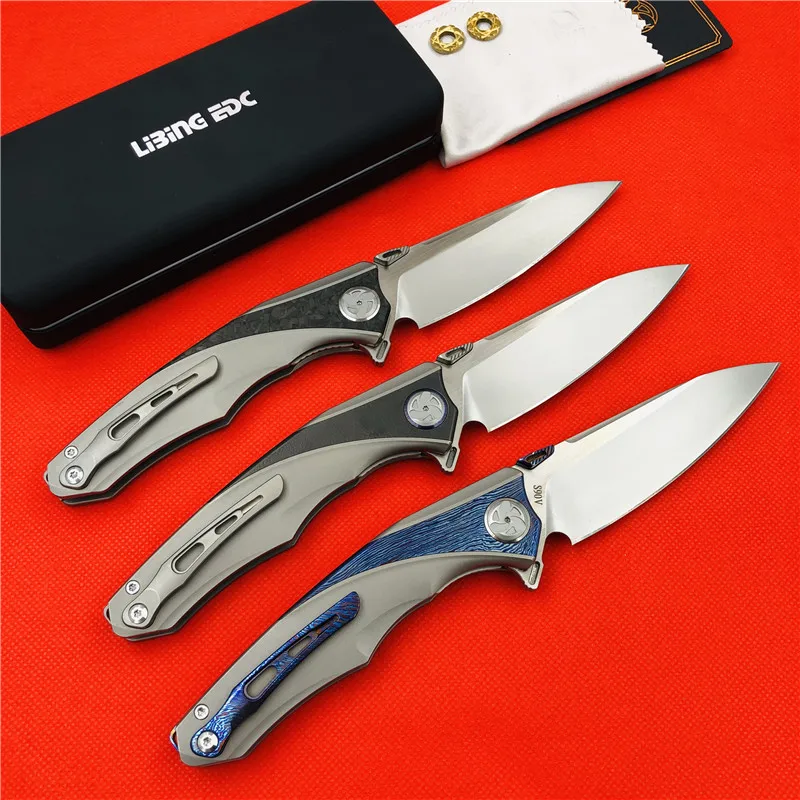 Складной нож Libing маленький резец из титанового сплава S90V для повседневного