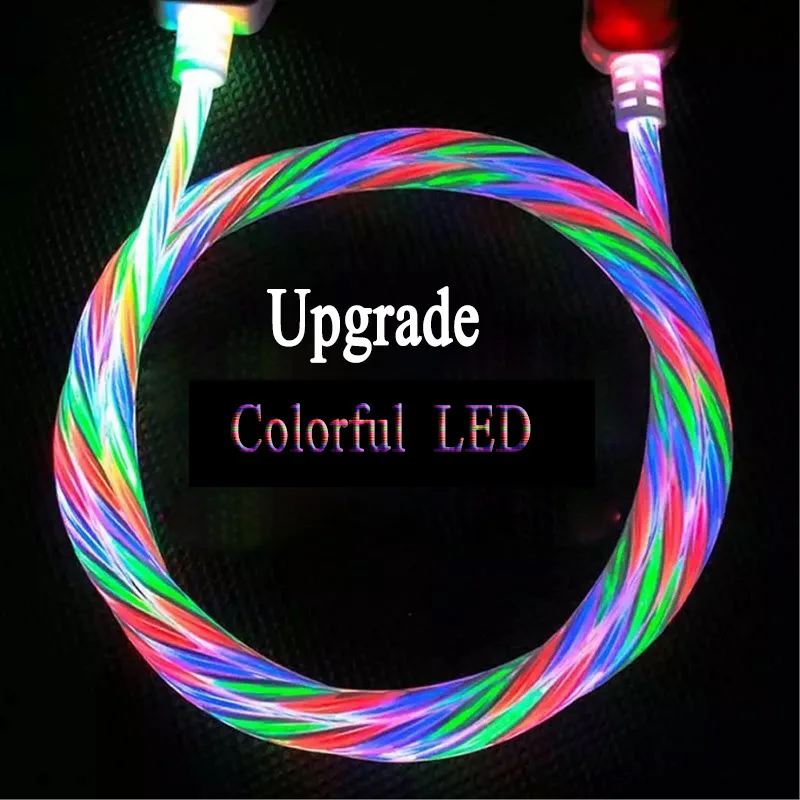 Фото USB-кабель со светодиодной подсветкой 1 м 2 Мобильные телефоны и аксессуары USB-кабель со светодиодной подсветкой 1 м 2 Мобильные телефоны и аксессуары
