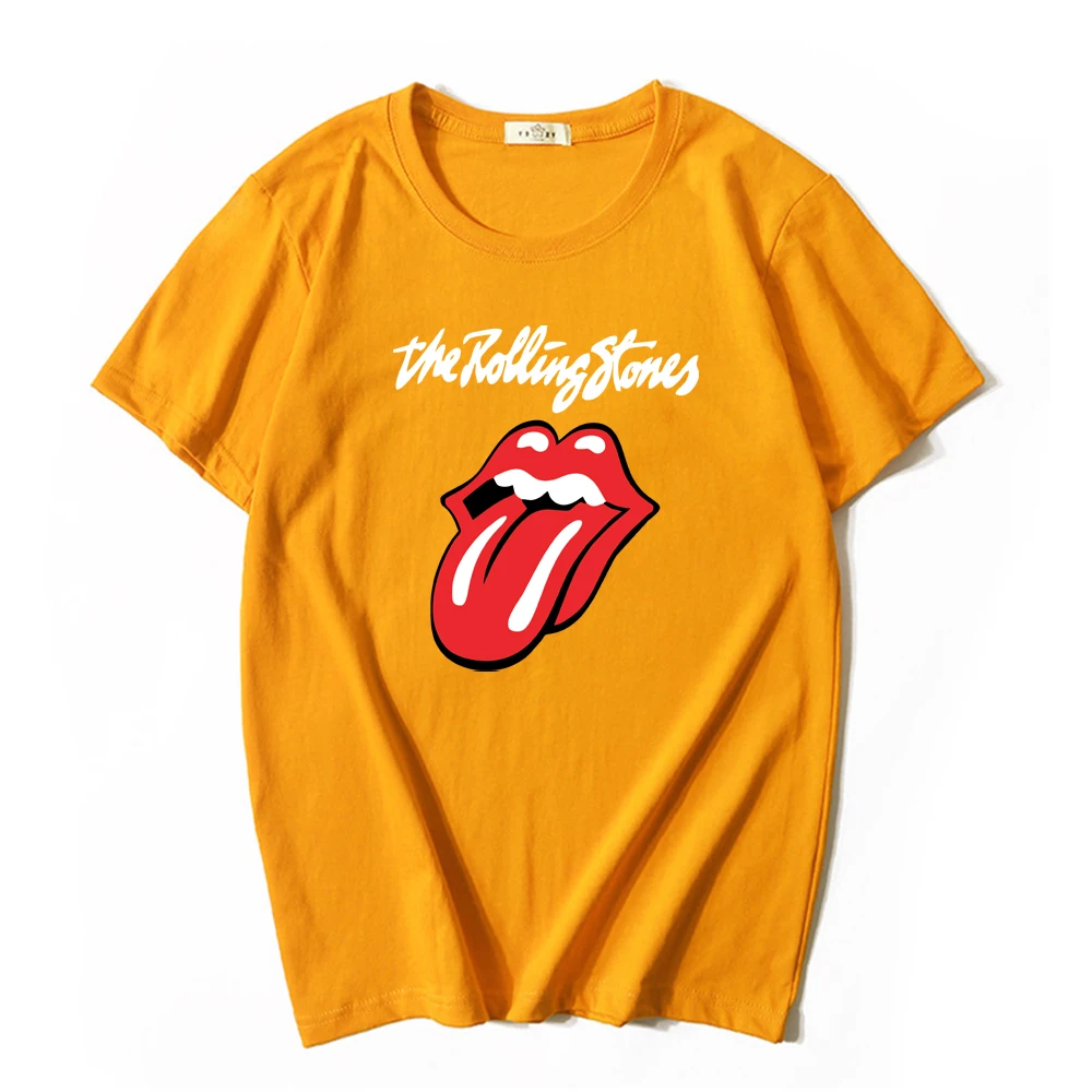 The Rolling Stones Women Men T-shirt Unisex Daily Short Sleeve Summer Graphic O-Neck Tees Tops Camisetas De Mujer Harajuku | Женская