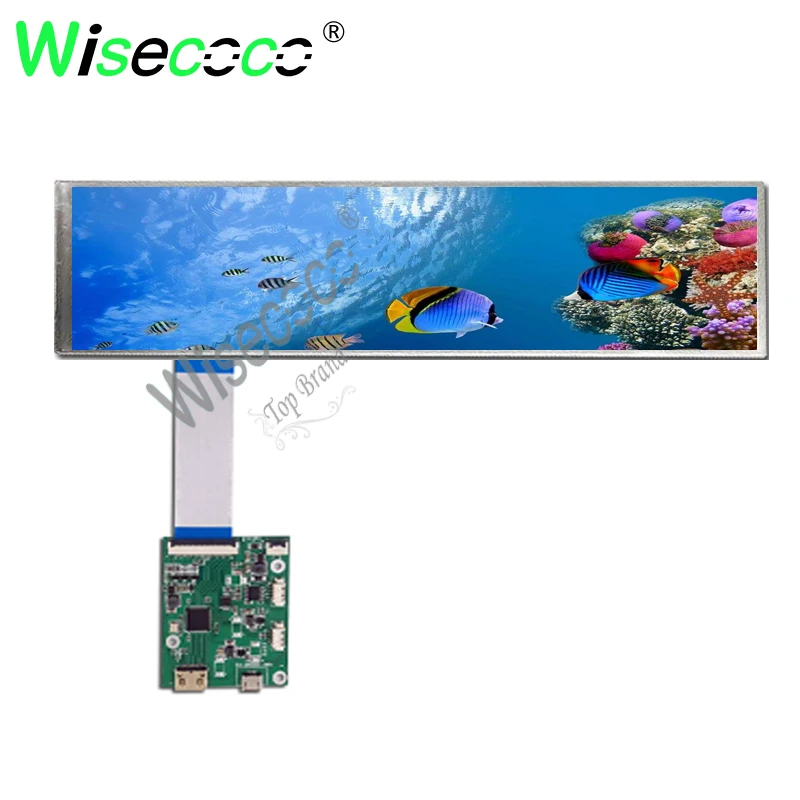 Raspberry pi Aida64 Display 8.8 Polegada 1920×480 Ips Tela Lcd Automotivo Micro Usb 60hz Placa de Motorista Painéis e LCDs p/ tablet