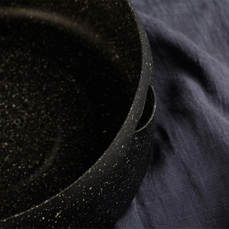 

Deep Fryer Maifan Stone Tempura Deep Frying Pan Fried Chicken Pan with Oil Strainer Cooking Tools Kitchen Utensils