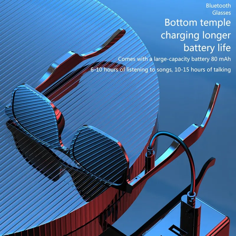 Новая умная Беспроводная Bluetooth-гарнитура 5 0 музыкальные очки уличные