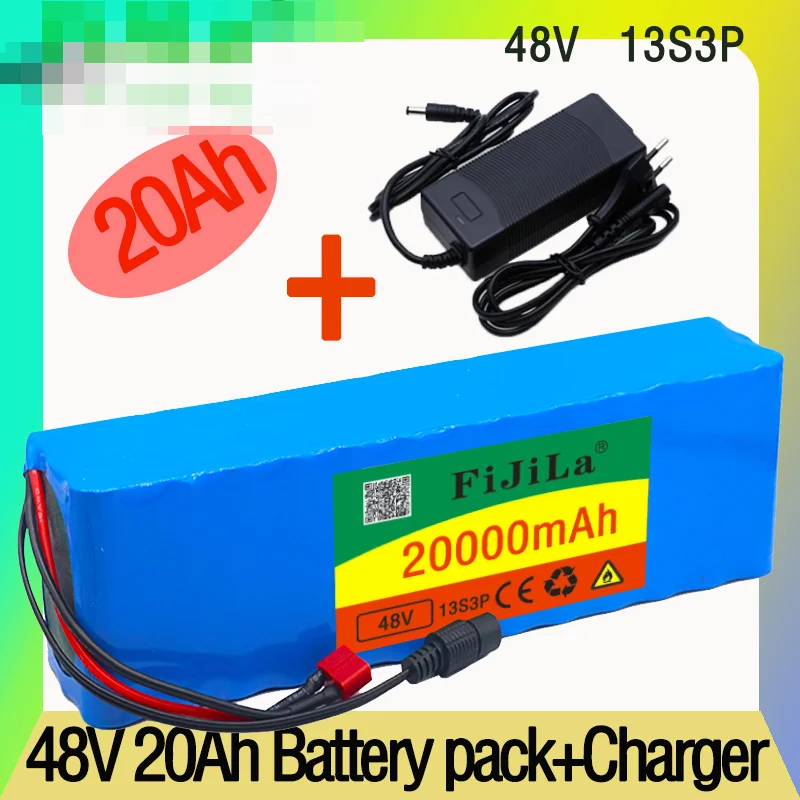 

Original 48v lithiumion battery 48v 99.999Ah 1000w 13S3P Lithium ion Battery Pack For Electric bicycle Scooter with BMS+charger