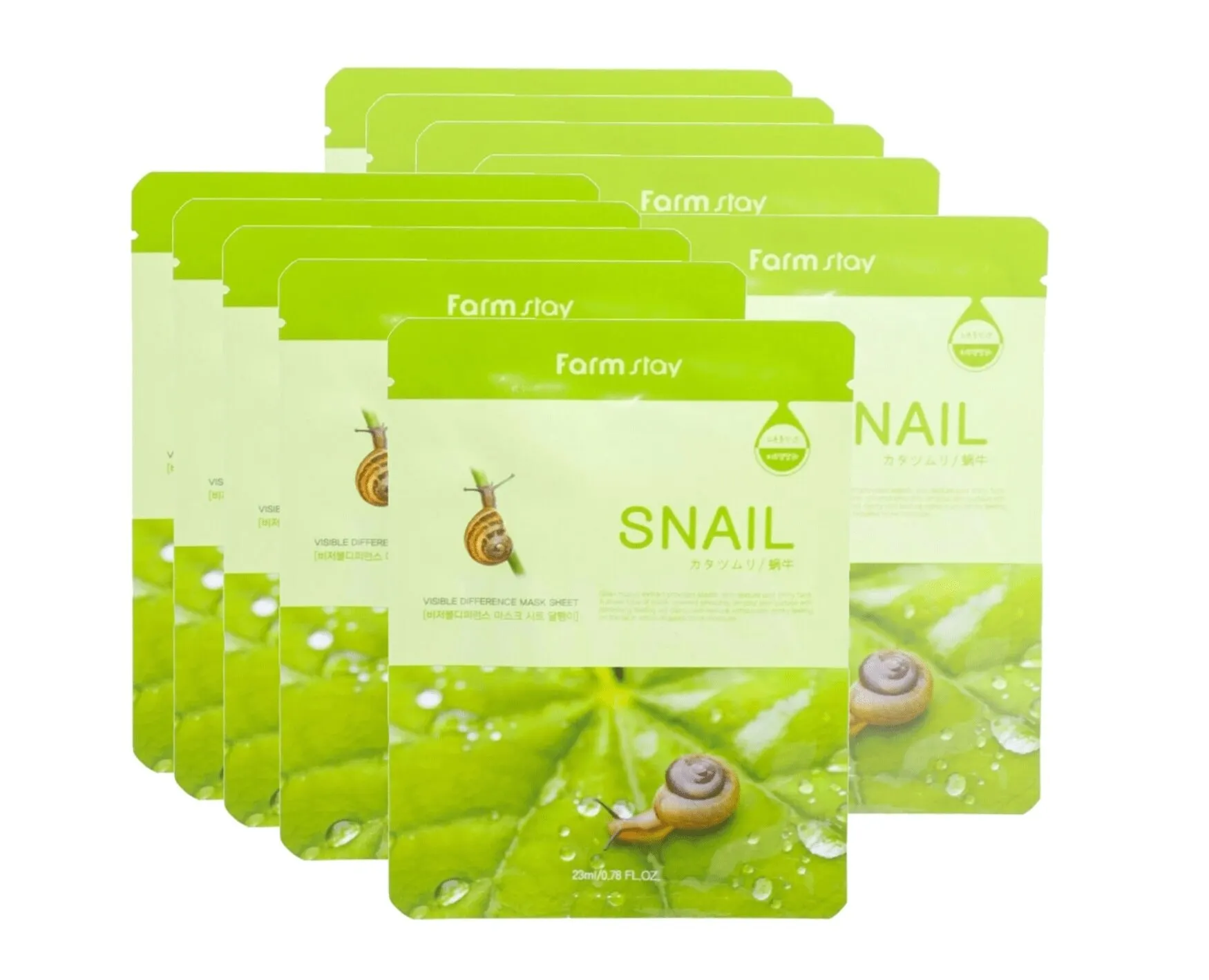 Тканевая маска FarmStay Visible Difference Mask Sheet Snail 23 мл 10шт |