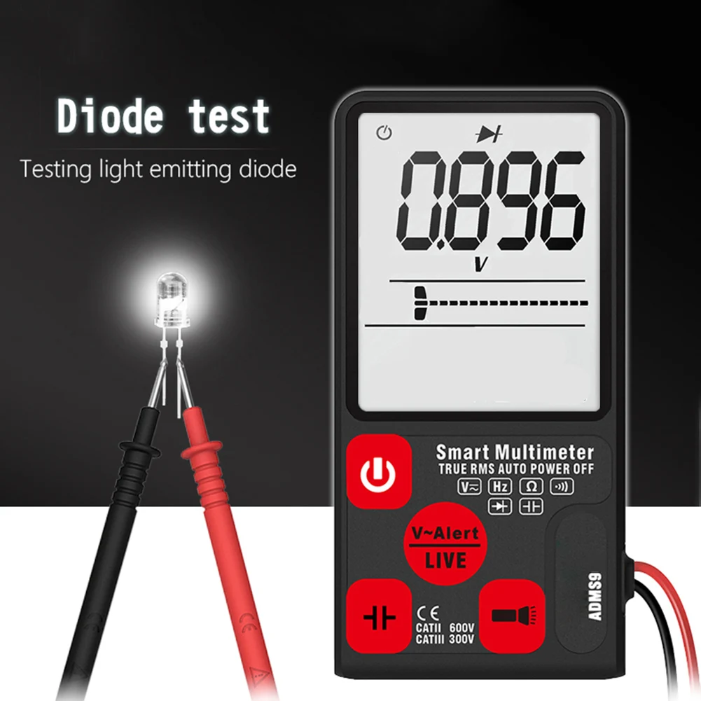 Умный Автоматический цифровой мультиметр 3 5 дюймов Большой экран дисплей