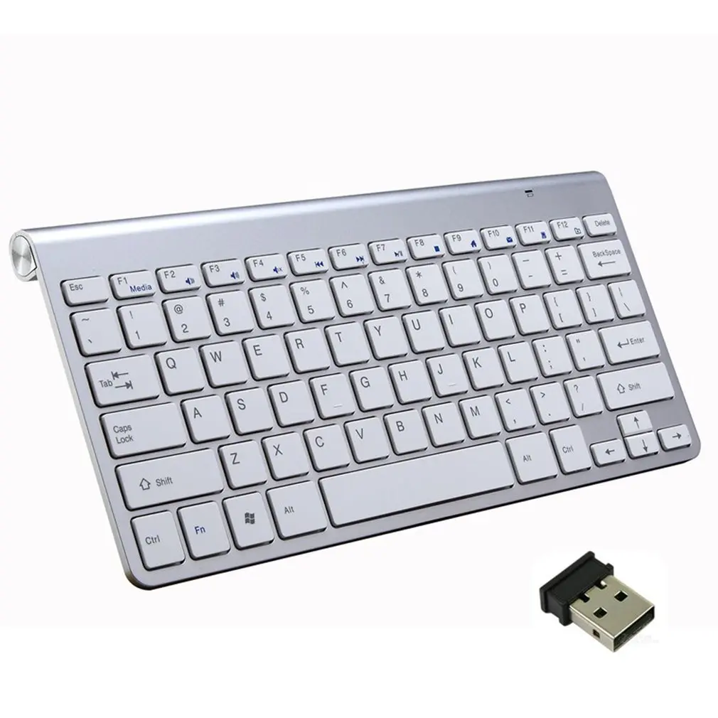 Портативная беспроводная клавиатура для Mac ноутбука ТВ-приставки 2 4 ГГц