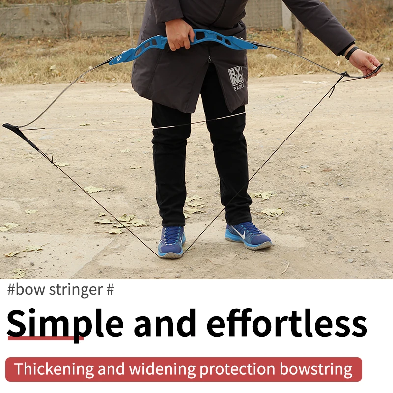 

Strands Length Bowstrings Fit Black Replacement Bow String Recurve Bow Long Bow Shooting Archery Outdoor Accessories