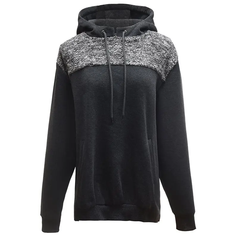 Повседневная Толстовка с капюшоном пуловер длинный свитер готический свободный