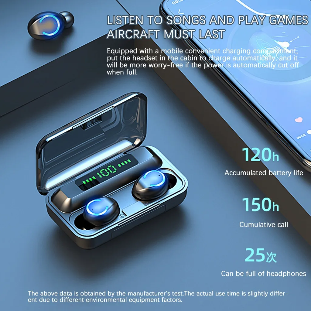 25 # Bluetooth 5 0 гарнитура TWS беспроводные наушники мини-наушники стерео с зарядным