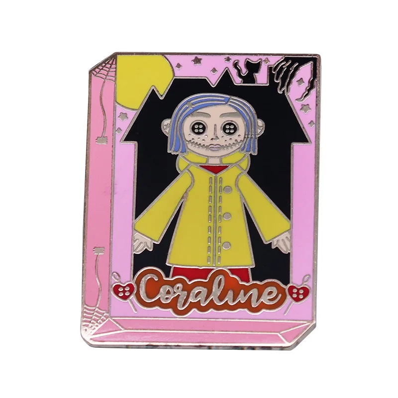 1 шт. страшная аниме-книга Coraline таинственная брошь на дверь булавки булавка