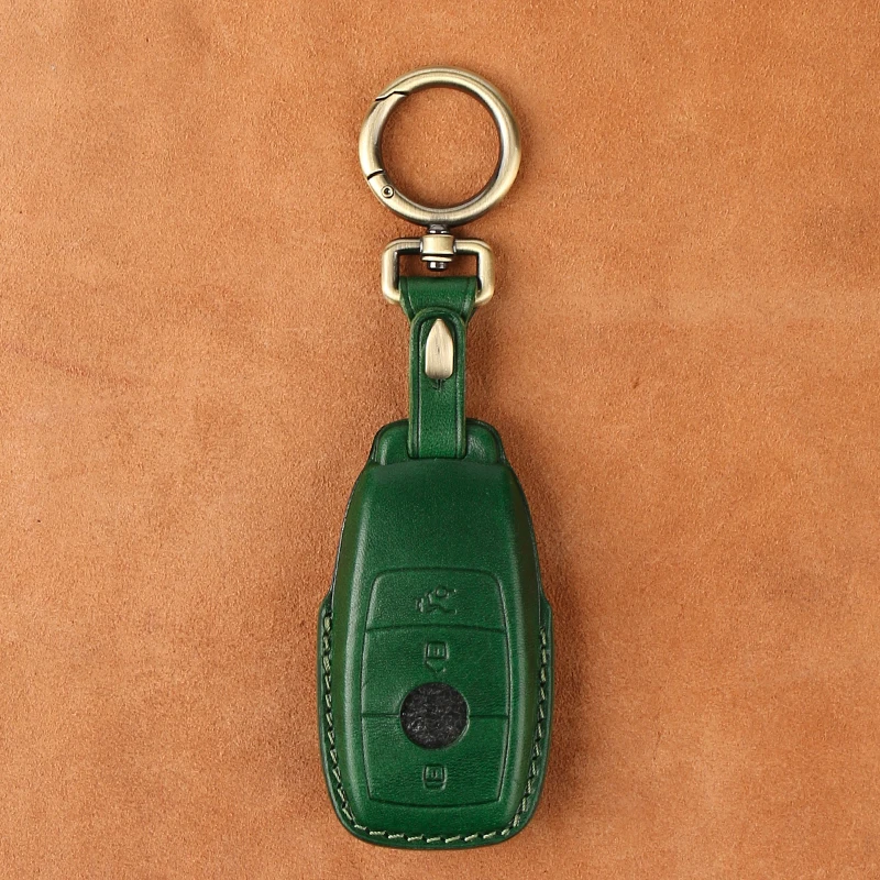 

Car Key Case for Mercedes Benz E Class W213 W205 E200 E260 E300 E320 AMG CLA 2018 2019 2020 Remote Fob Leather Key Cover