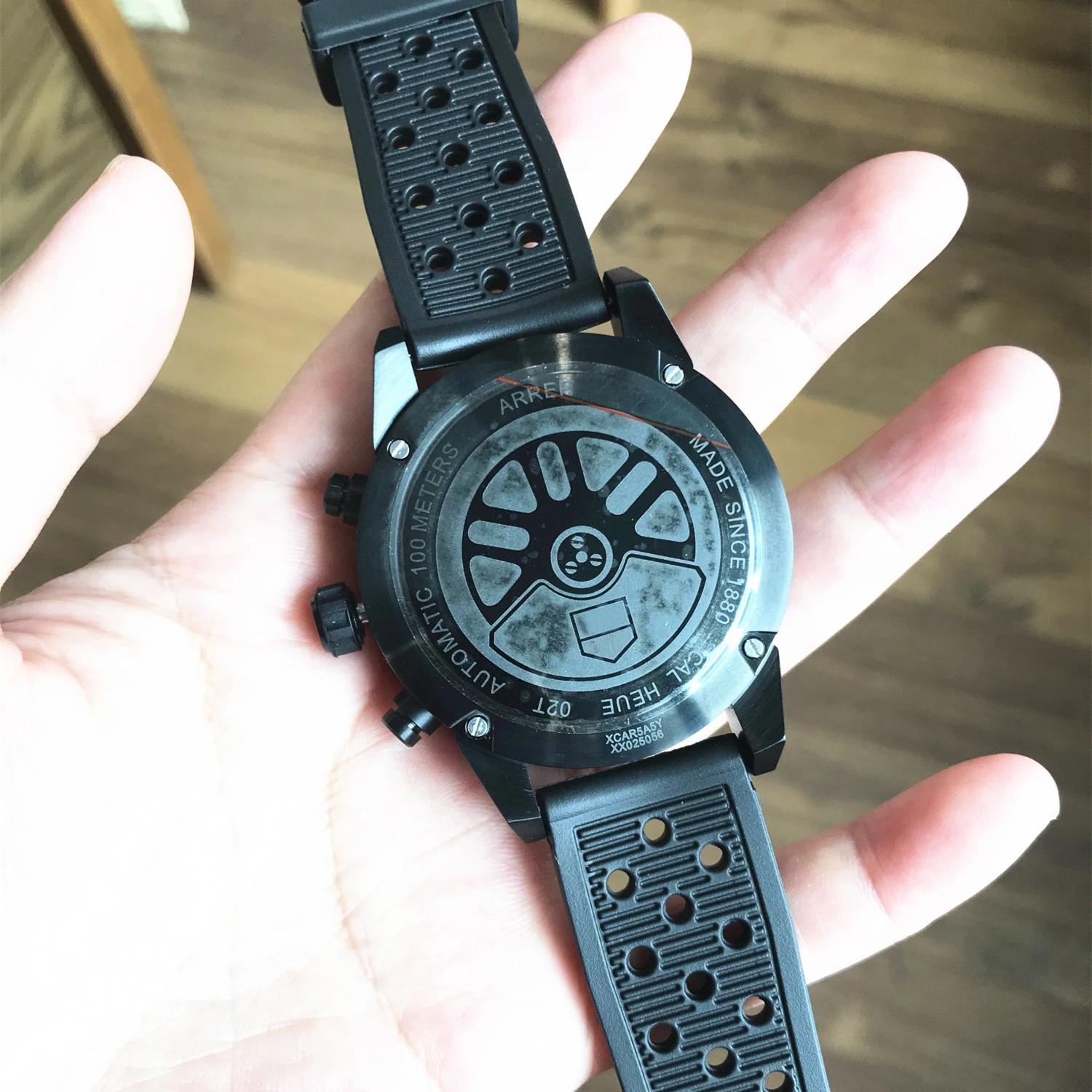 

Limited Men's Sports Chronograph Quartz Watch Luxury Brand Designer Luminous Hands Rubber Strap Black Clock Japanese VK Movement